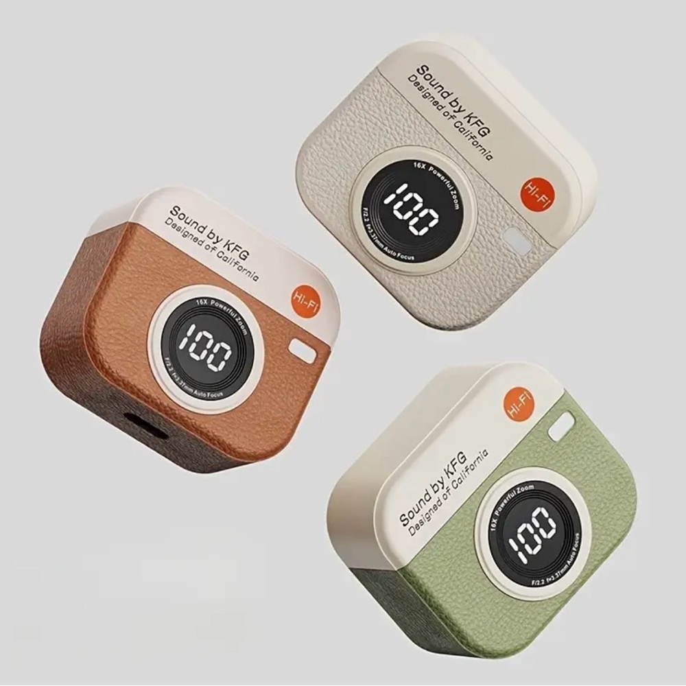 Wireless Earbuds with LED Display Charging Case Earphones BT 5.4 with Mic, Green - Picture 2 of 10